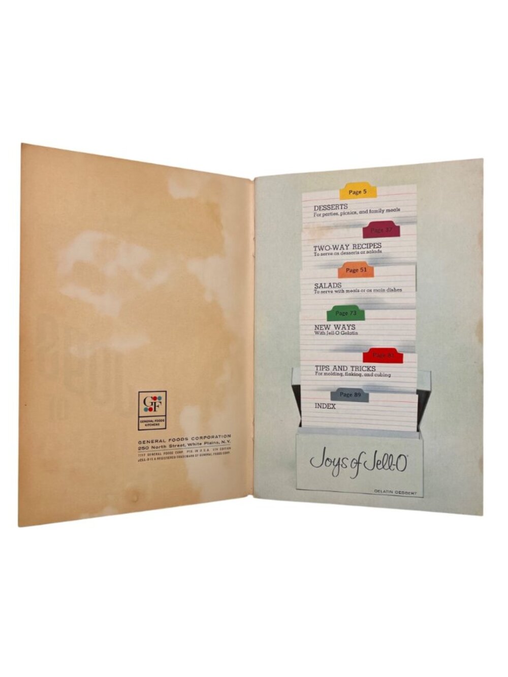 Joys Of Jell-O Vintage Recipe Booklet 5th Edition & Jell-O Brand Gelatin Leaflet - Picture 4 of 13